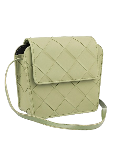Criss Cross Pattern Handbag